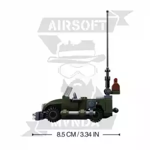 MU&Ntilde;ECO SLUBAN ARMY JEEP 91PCS VERDE - Imagen 1