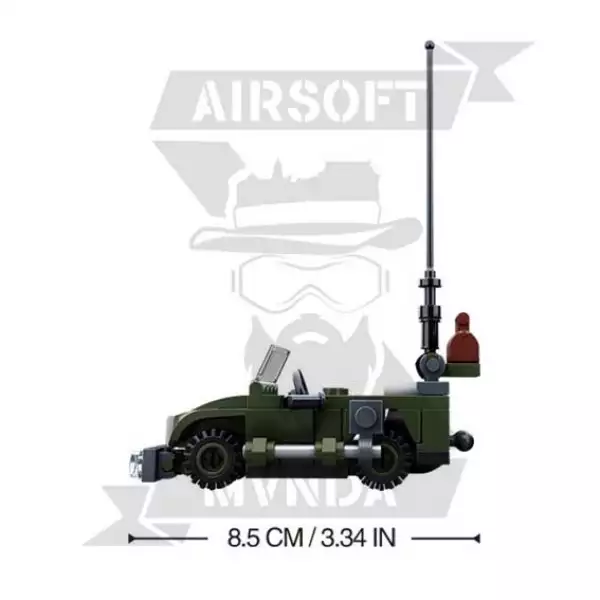 MU&Ntilde;ECO SLUBAN ARMY JEEP 91PCS VERDE