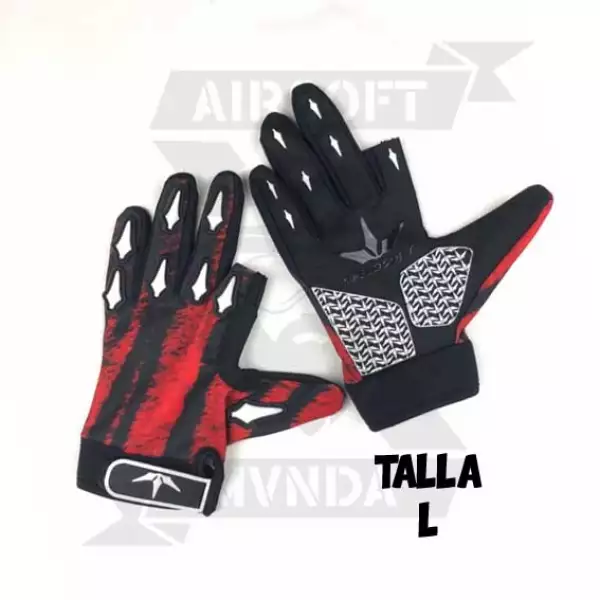 GUANTES SPEEDSOFT TIGER ROJO (L)