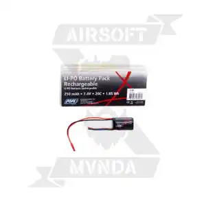 BATERIA ASG 7.4V 250MAH 20C MINITAMIYA - Imagen 1
