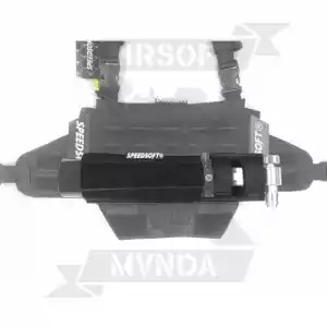 POUCH TANQUE HPA HORIZONTAL SPEEDSOFT 0.2L-0.4L NEGRO - Imagen 4