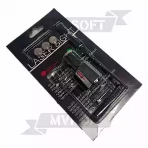 MINI LASER ROJO CON PULSADOR COLA DE RATON NEGRO - Imagen 1
