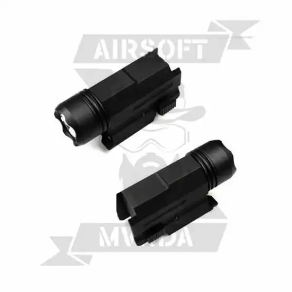 LINTERNA TACTICA RAIL PICATINNY SD117 ABS NEGRA